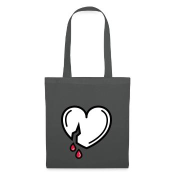 Amour sanglant - Sac en tissu - gris graphite - Devant