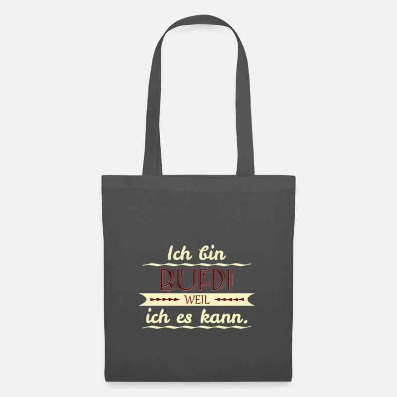 bufdi weil ich es kann - Stoffbeutel - Graphite