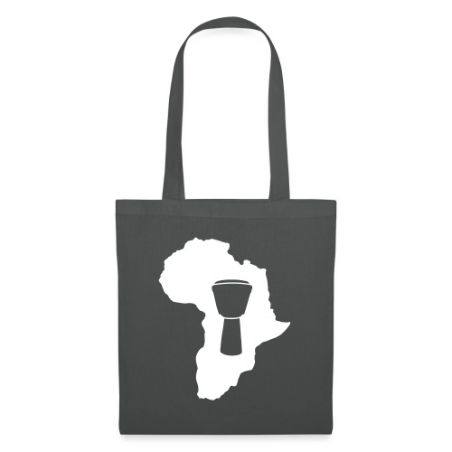 Djembe in Afrika weiss - Stoffbeutel