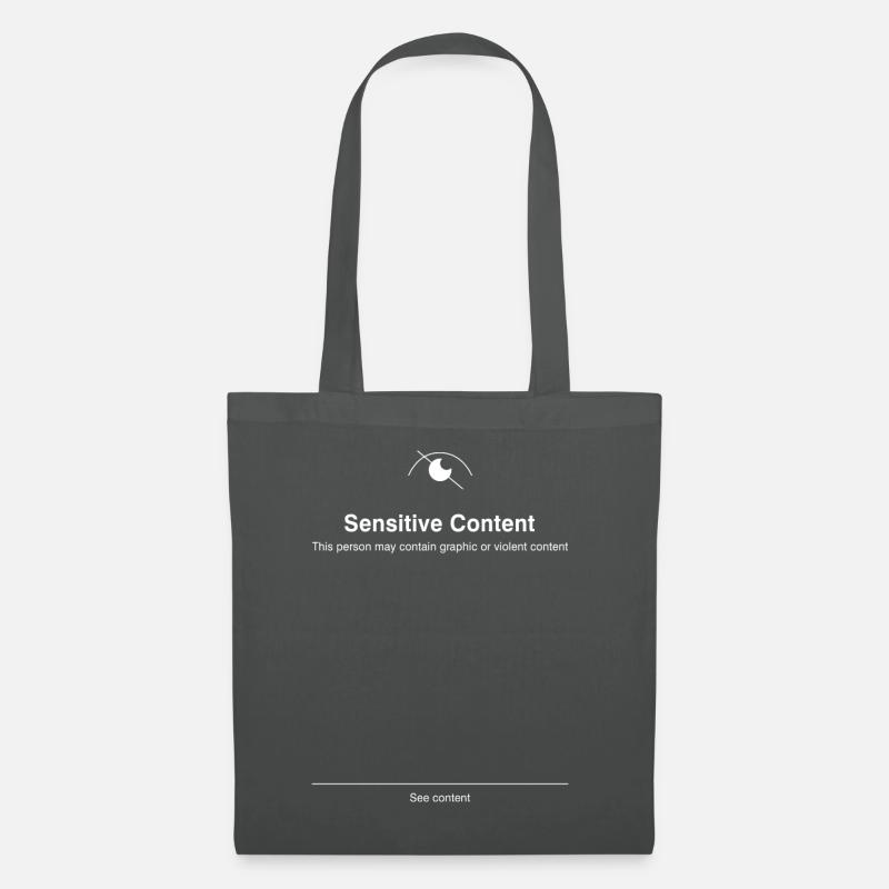 Sensitive Content - Stoffbeutel - Graphite