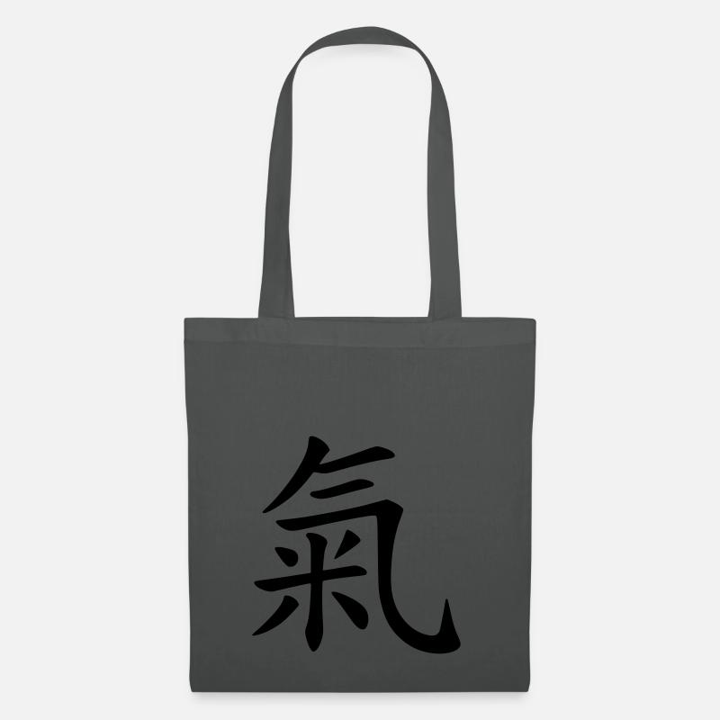 Qi Leben Freude - Stoffbeutel - Graphite