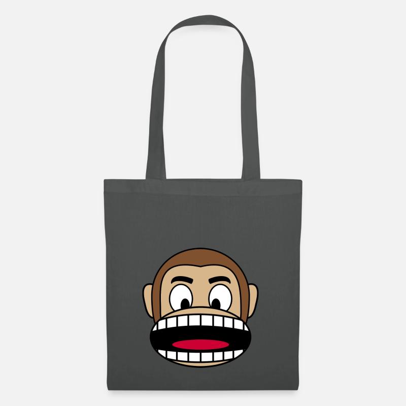 Affengesicht Geschenk - Stoffbeutel - Graphite
