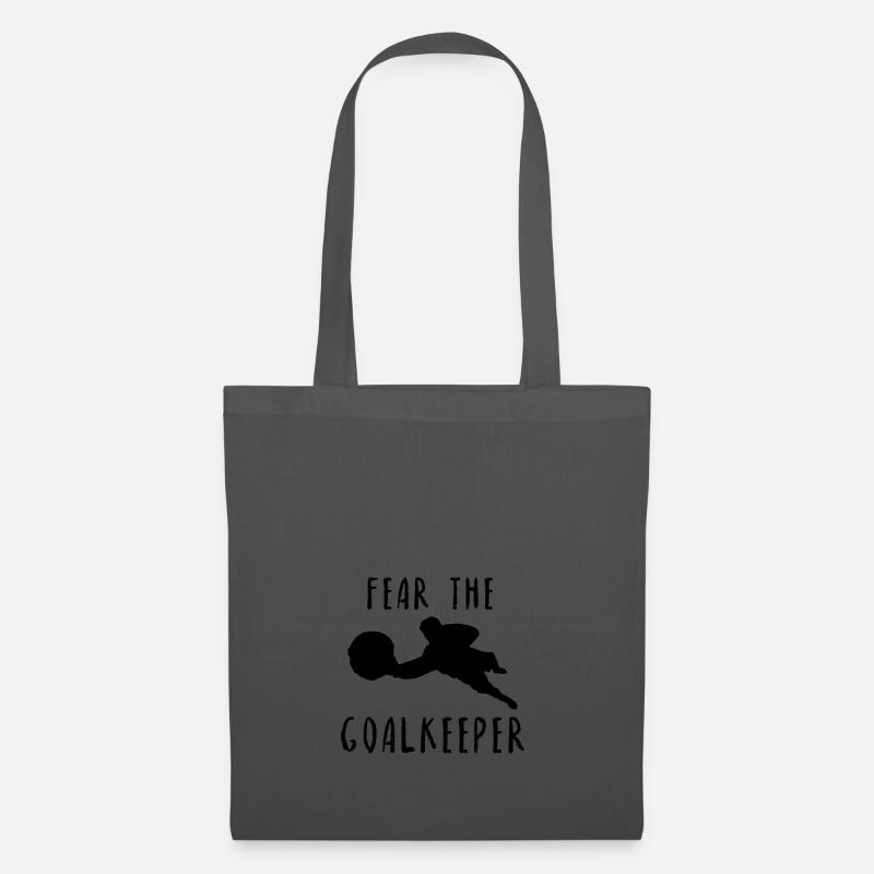 Fußball Torwart Torhüter Spruch Geschenk Idee - Stoffbeutel - Graphite