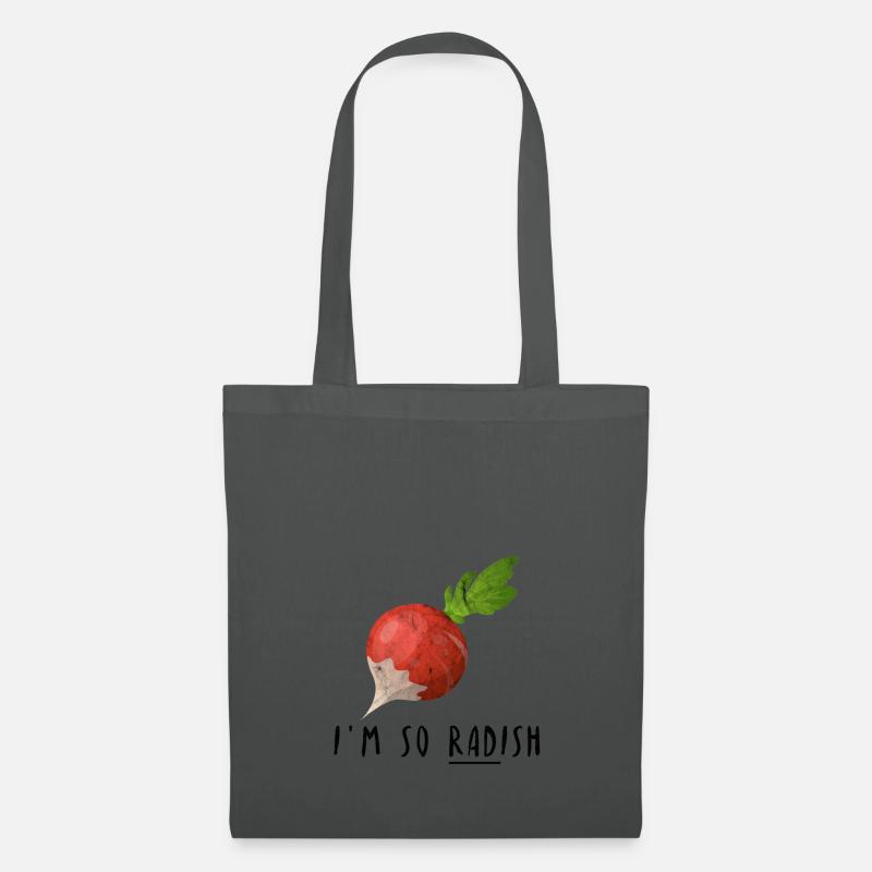I am so Radish Rettich Wortwitz Geschenk Idee - Stoffbeutel - Graphite