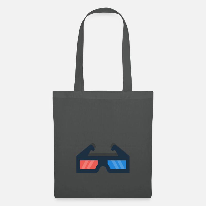 Kino 3-D Brille! Geschenk Idee - Stoffbeutel - Graphite