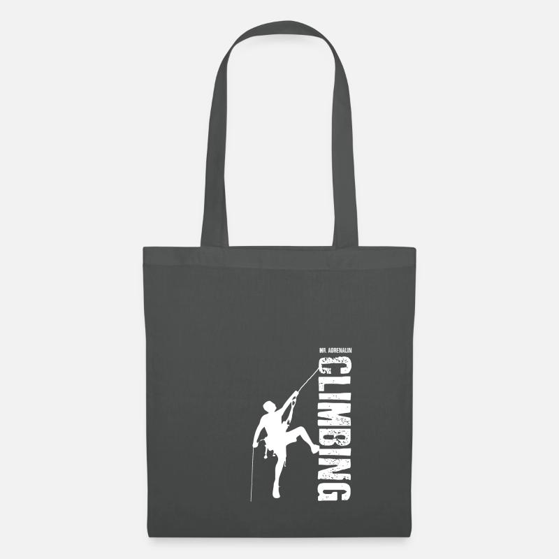 Mr Adrenalin Rock Climbing - Stoffbeutel - Graphite