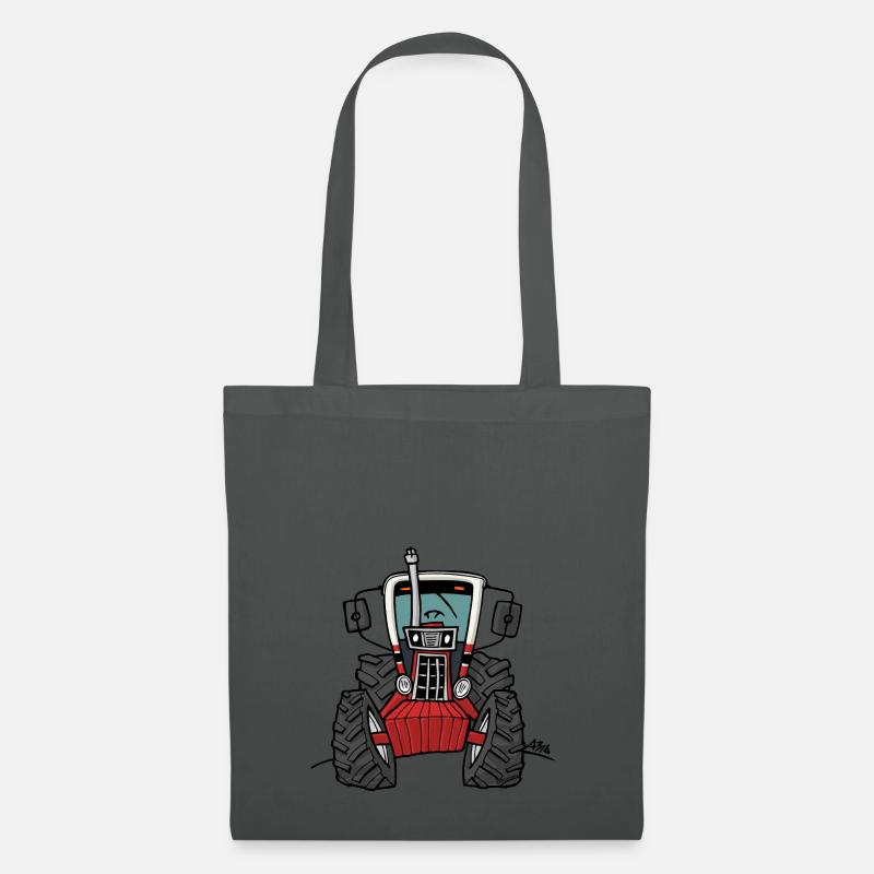 0280 Red tractor 1086 - Stoffbeutel - Graphite