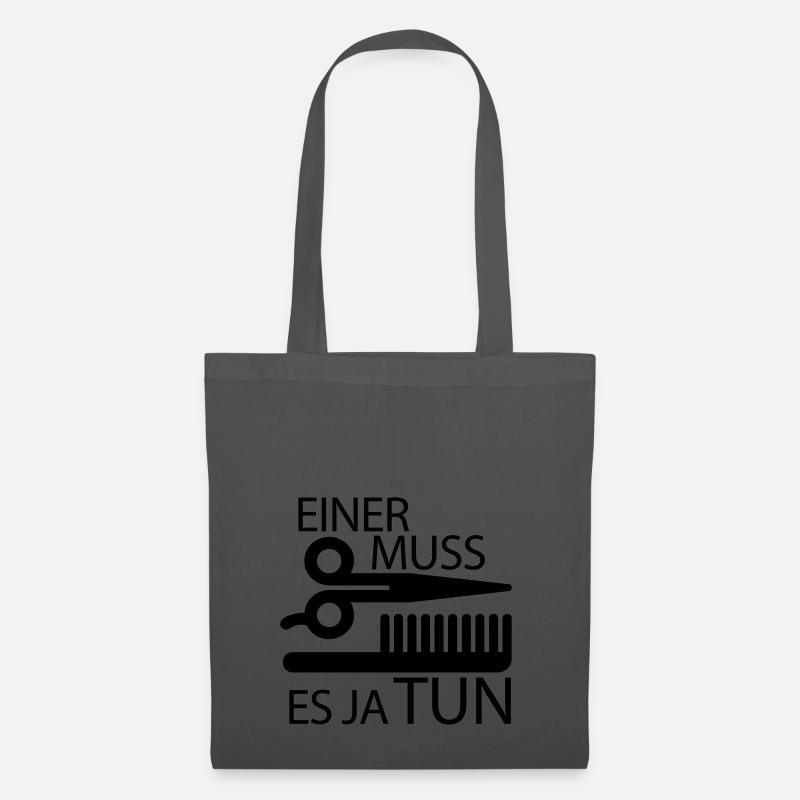 Friseur - Stoffbeutel - Graphite