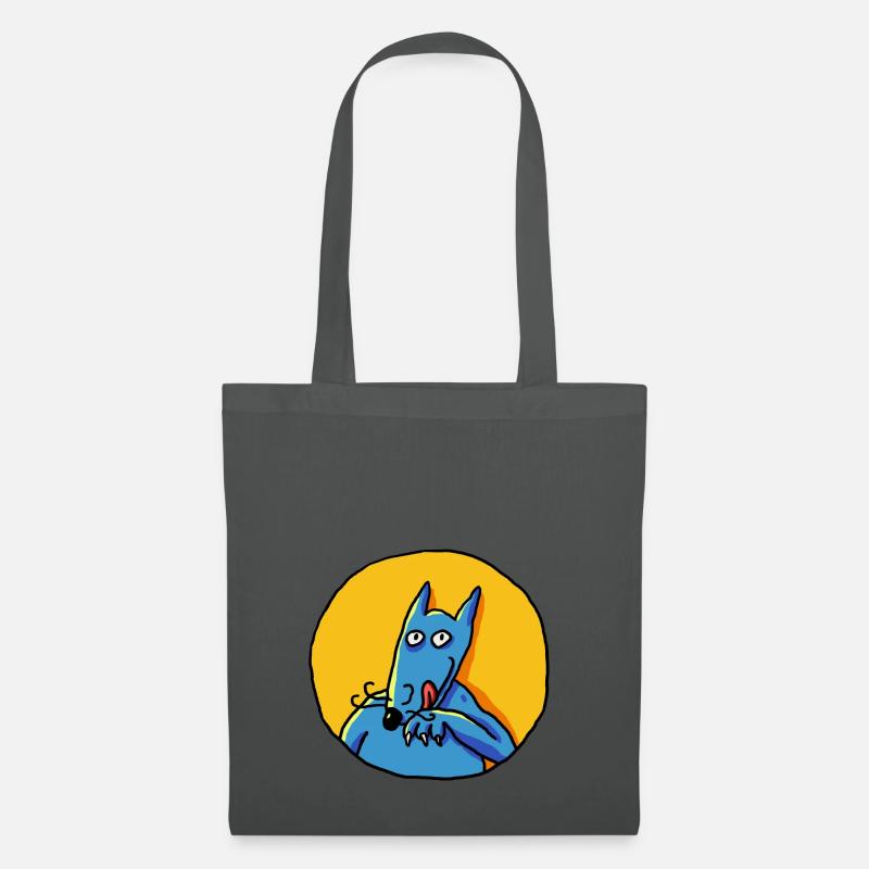 Le loup! - Stoffbeutel - Graphite
