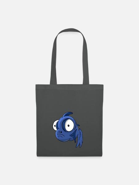 Fisch - Stoffbeutel - Graphite