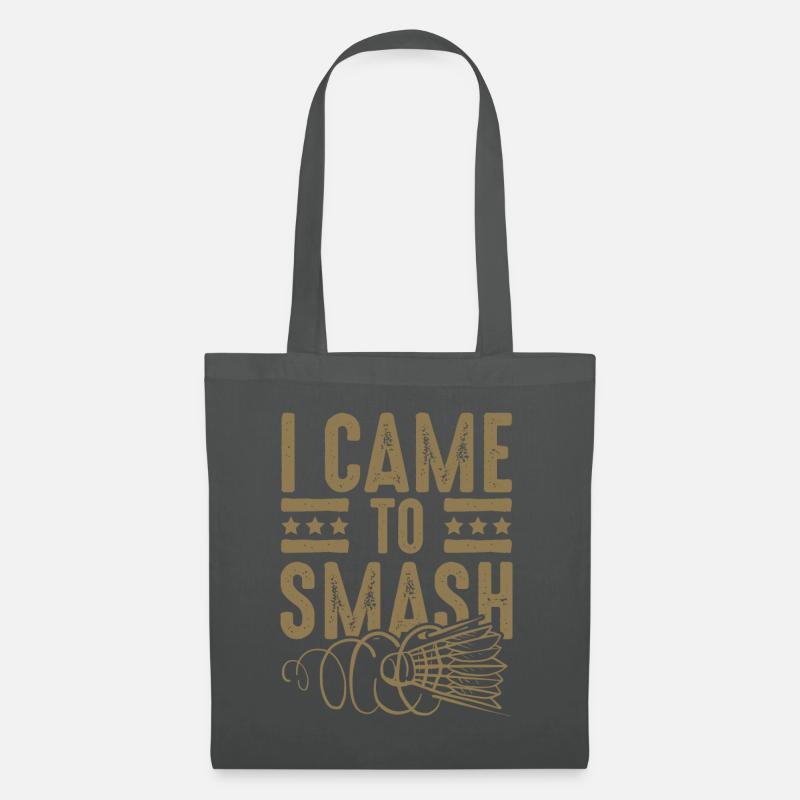 Badminton smash - Stoffbeutel - Graphite