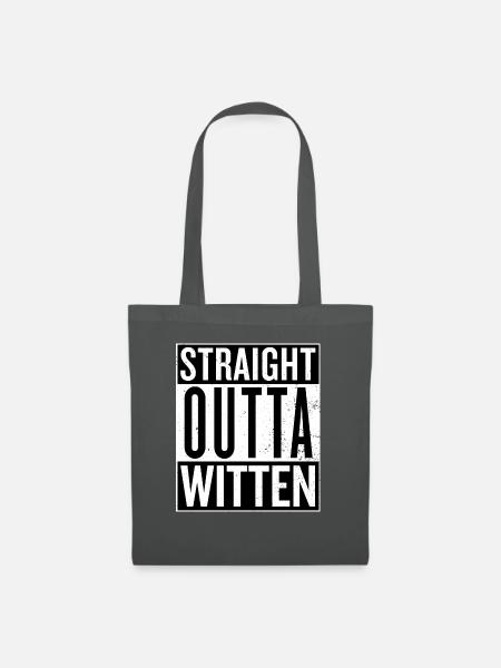 Straight outta Witten compton Nordrhein-Westfalen - Stoffbeutel - Graphite