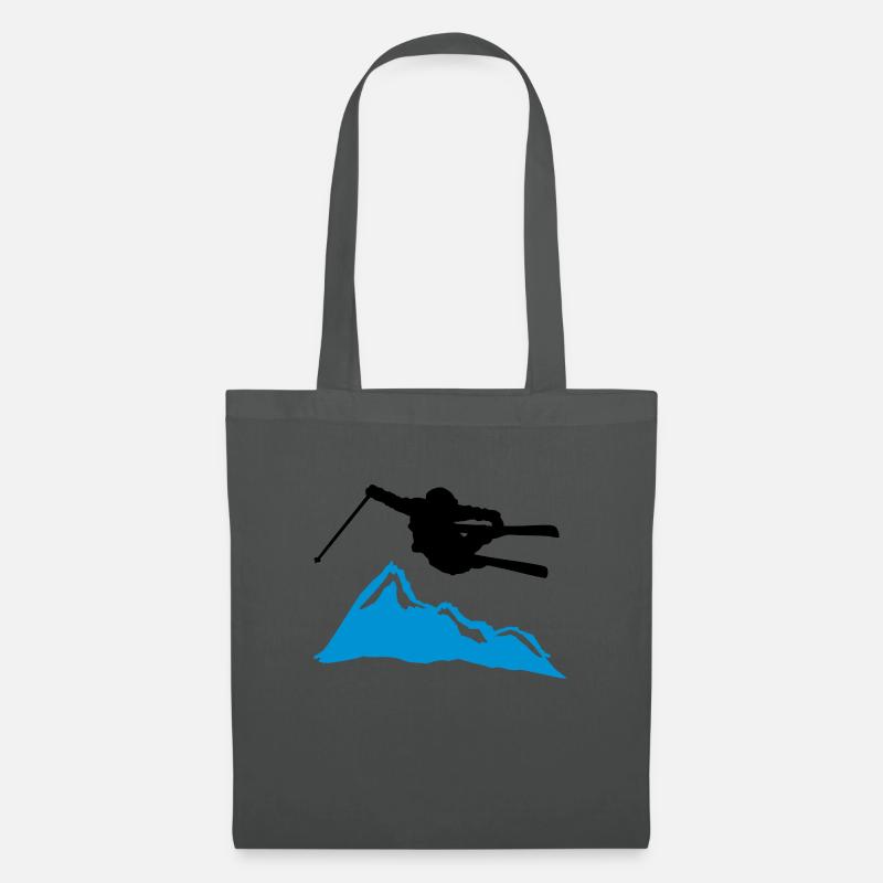 ski jump i mountain - Stoffbeutel - Graphite