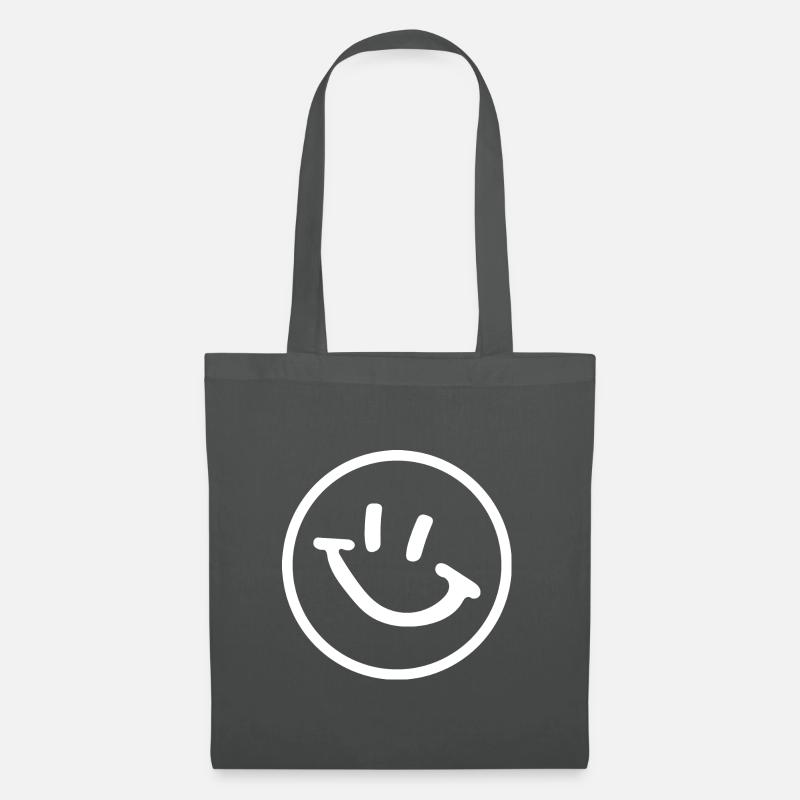 Smiley - Stoffbeutel - Graphite