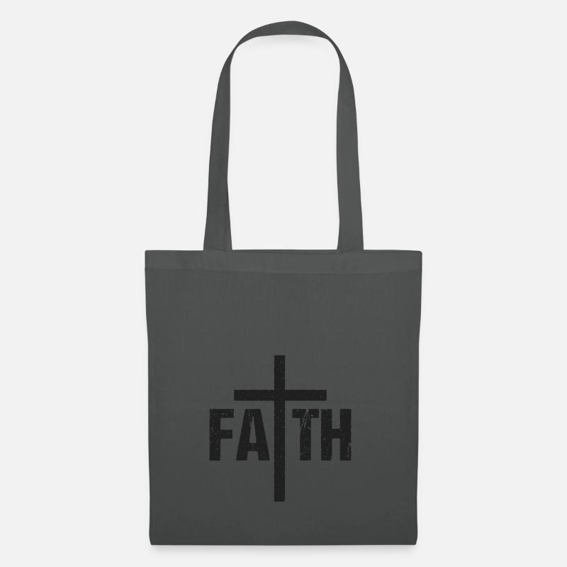 Faith Glaube Vertrauen Zuversicht - Stoffbeutel - Graphite