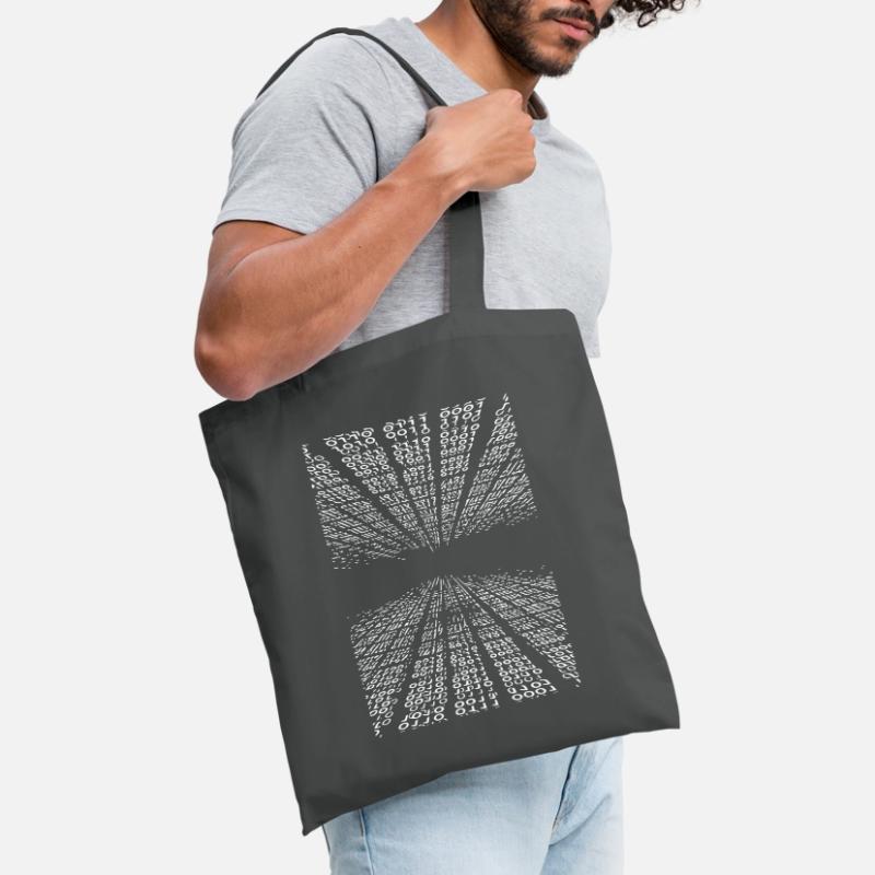 Horizontal binary code Tote Bag