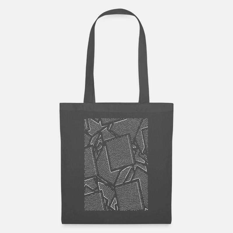 Diamond cube - Tote Bag - graphite grey