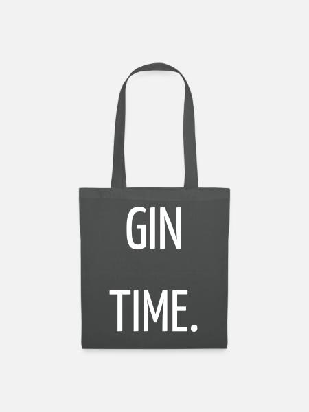 Gin-Zeit - Stoffbeutel - Graphite
