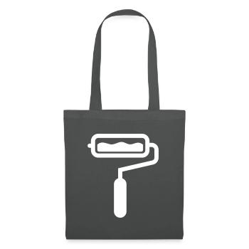 Painter Silhouette icon - Tote Bag - graphite grey - Front