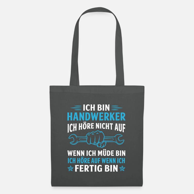 ich bin handwerker - Stoffbeutel - Graphite