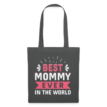 Mutter Geschenkidee für Muttertag Beste Mutter - Stoffbeutel - Graphite - Vorne