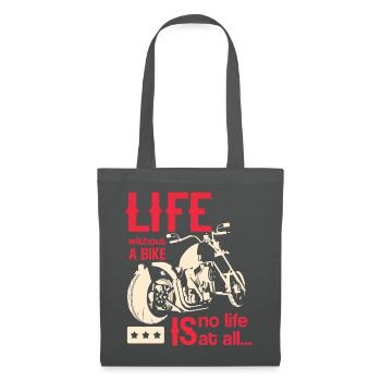 moto - Sac en tissu - gris graphite - Devant