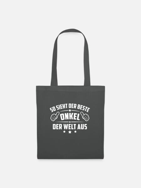 So sieht der beste onkel der welt aus shirt onkel - Stoffbeutel - Graphite