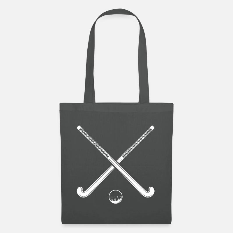 Feldhockeyschläger Symbol - Stoffbeutel - Graphite