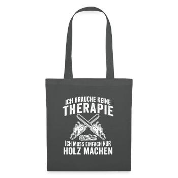 Geschenk für Holzfäller - Stoffbeutel - Graphite - Vorne