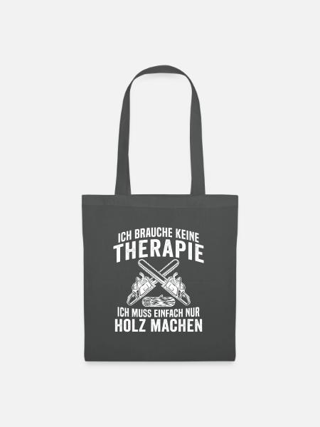 Geschenk für Holzfäller - Stoffbeutel - Graphite