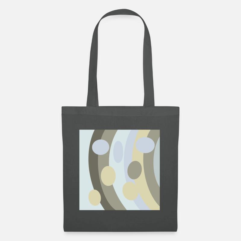 Zeitlos elegantes Retro Boho Muster abstrakt - Stoffbeutel - Graphite