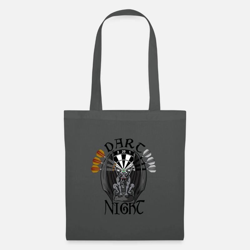 Dart Night, Dart Design, Gothic Design, mystisch - Stoffbeutel - Graphite