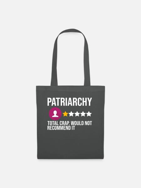 Feministin Feminismus Emanzipation Geschenk - Stoffbeutel - Graphite