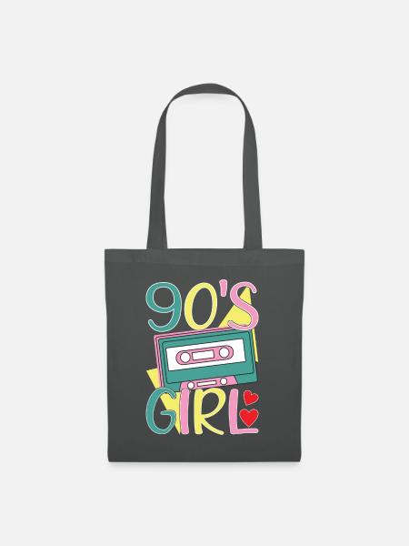 90er Party 90 s - Stoffbeutel - Graphite