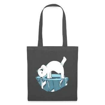 Yoga Polar Bear - Tote Bag - graphite grey - Front