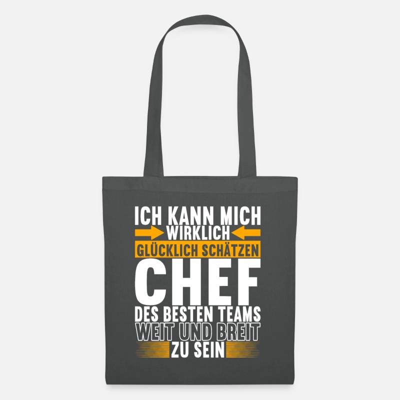 Abteilungsleiter Chef - Stoffbeutel - Graphite
