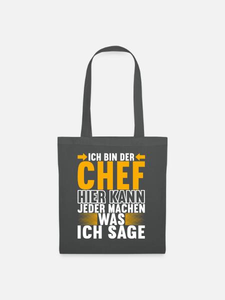 Abteilungsleiter Chef - Stoffbeutel - Graphite