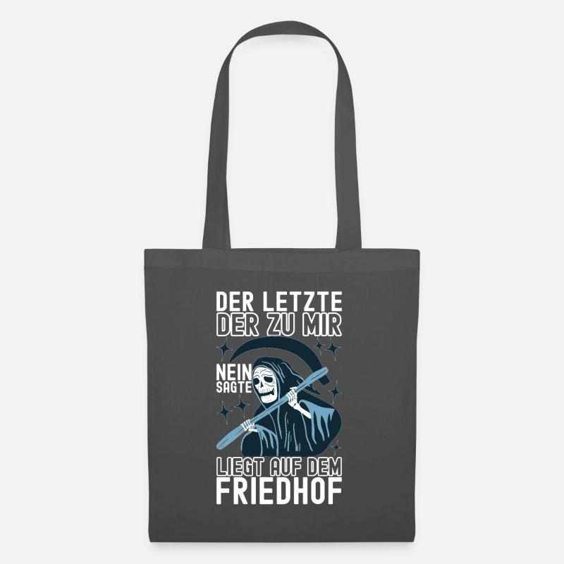 Lustige Sprüche Sarkasmus - Stoffbeutel - Graphite