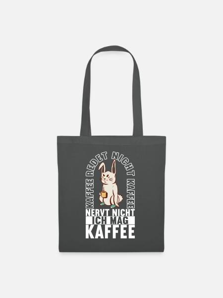 Kaffee Kaffeetrinker - Stoffbeutel - Graphite