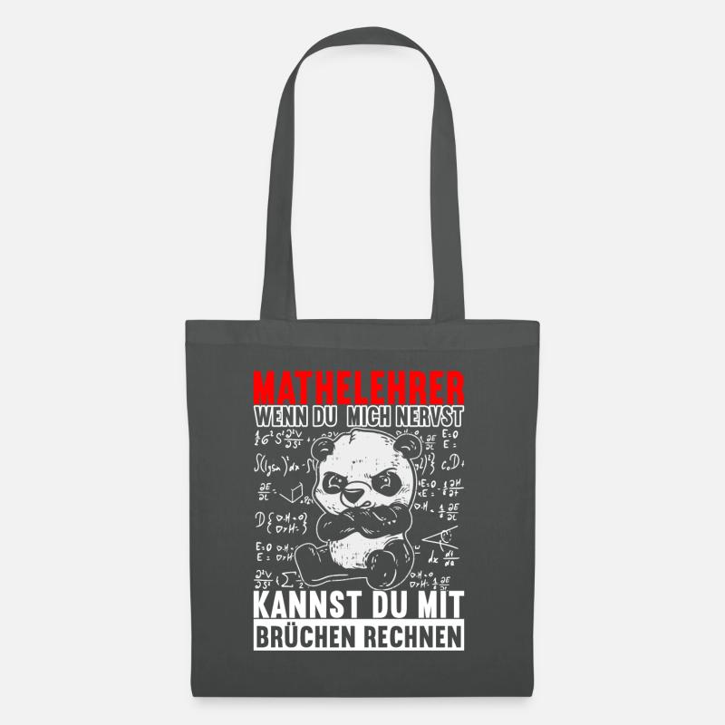 Mathe Mathelehrer - Stoffbeutel - Graphite