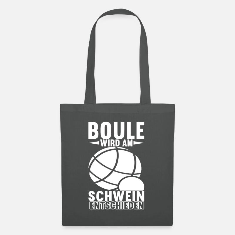 Boule Boulespieler - Stoffbeutel - Graphite