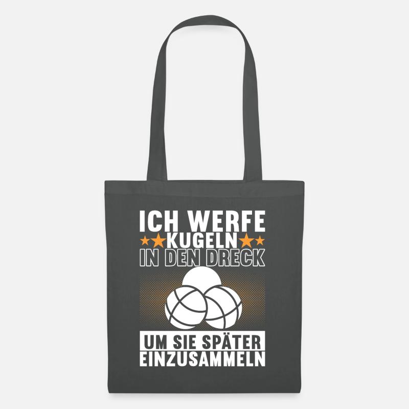 Boule Boulespieler - Stoffbeutel - Graphite
