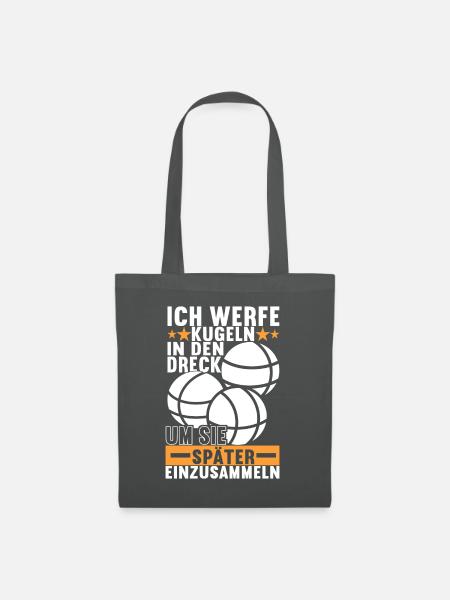 Boule Boulespieler - Stoffbeutel - Graphite