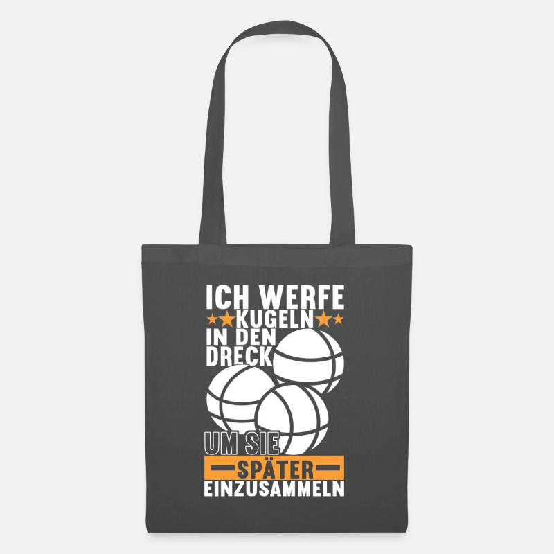 Boule Boulespieler - Stoffbeutel - Graphite