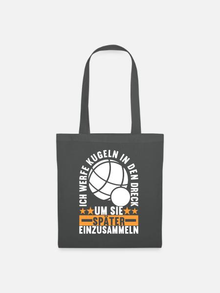 Boule Boulespieler - Stoffbeutel - Graphite
