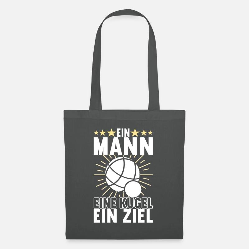Boule Boulespieler - Stoffbeutel - Graphite