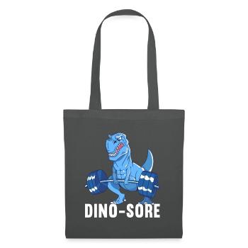 Dino Fitness Weightlifting - Tote Bag - graphite grey - Front