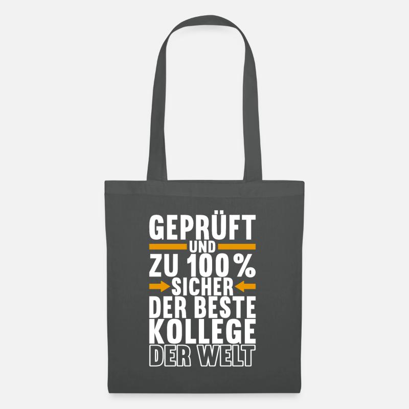 Abschiedsgeschenk Kollege Jobwechel - Stoffbeutel - Graphite