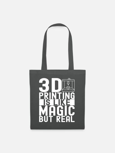 3 D Drucken - Stoffbeutel - Graphite