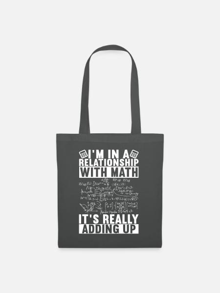 Mathe Mathelehrer - Stoffbeutel - Graphite